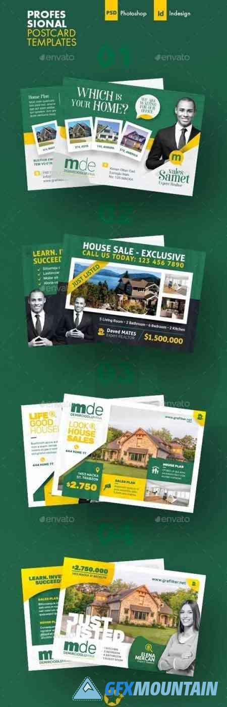 Real Estate Postcard Bundle Templates 37226148