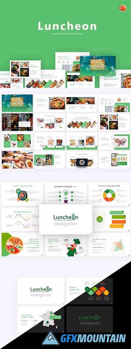 Luncheon Food PowerPoint Template