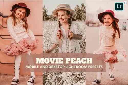 Movie Peach Lightroom Presets Dekstop and Mobile
