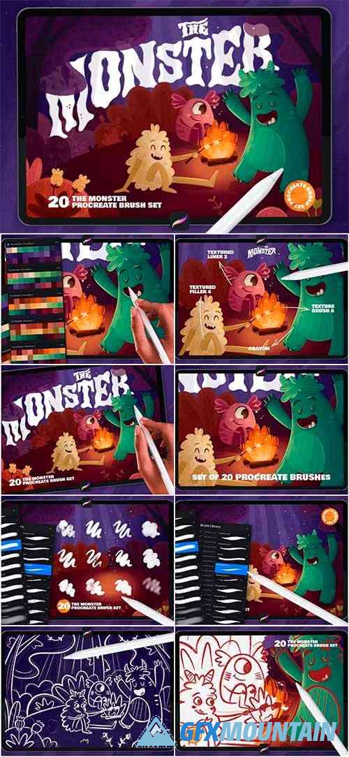 The Monster: Procreate Brushes