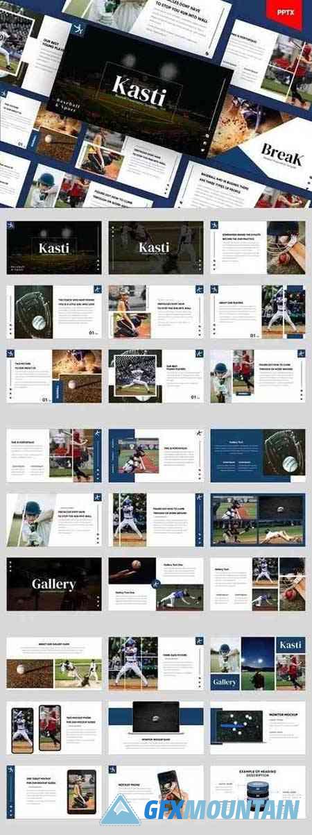 KASTI - Baseball Sport Powerpoint Template