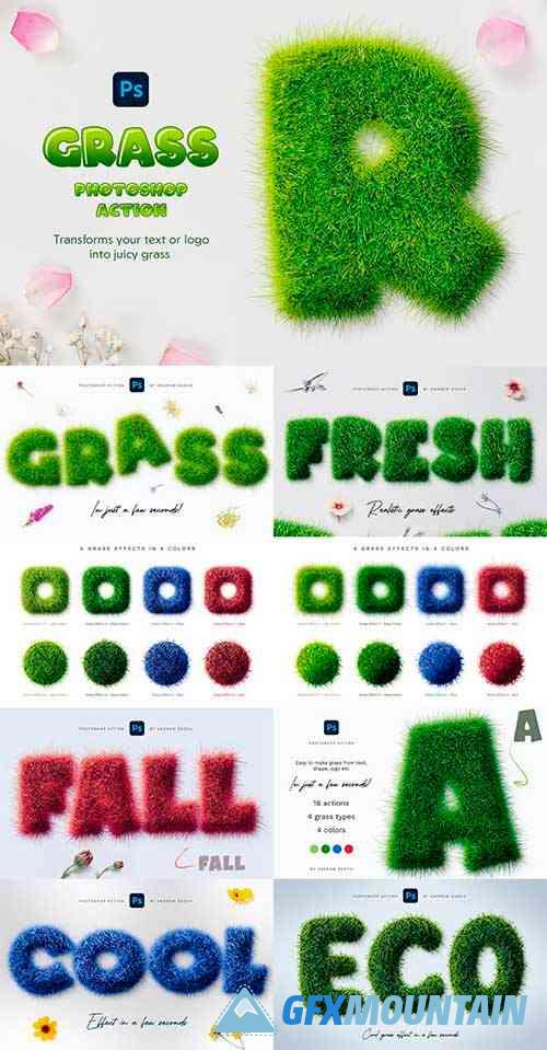 Grass Photoshop Action - 7452789