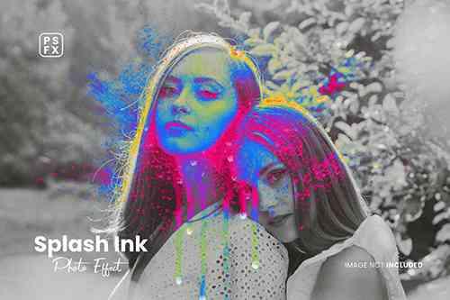 Splash Ink Photo Effect