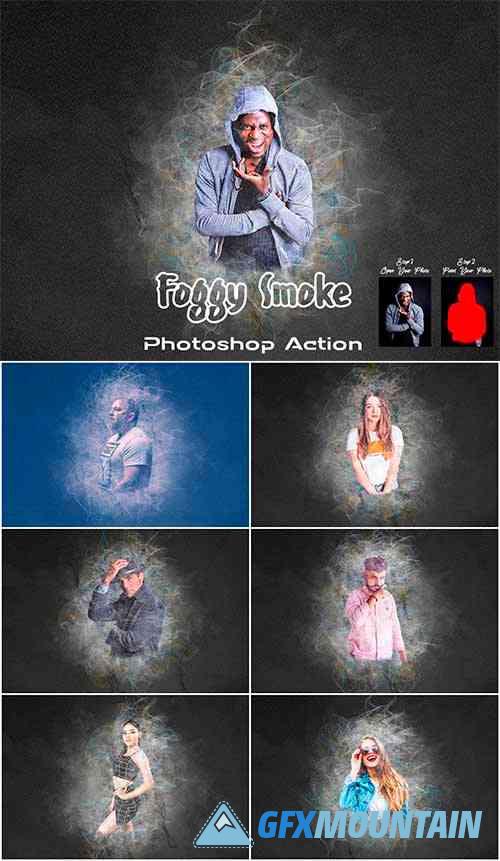 Foggy Smoke Photoshop Action - 7477665