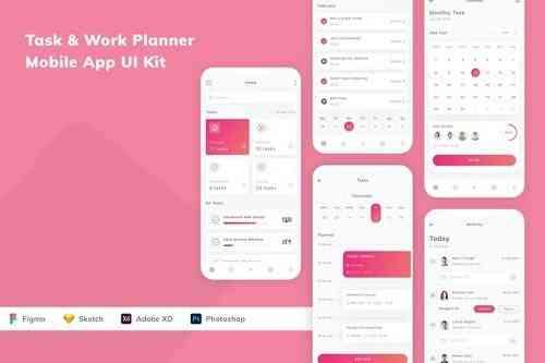 Task & Work Planner Mobile App UI Kit