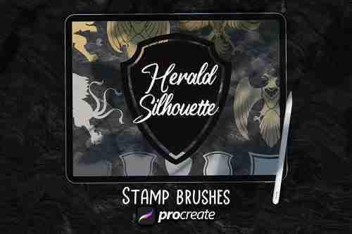 Heraldic Stamp Brush Procreate