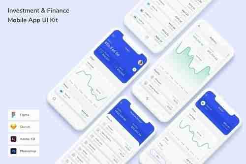 Investment & Finance Mobile App UI Kit