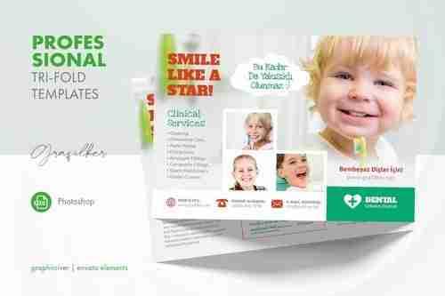 Kids Dental Tri-Fold Templates