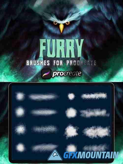 Dans Furry Brush For Procreate