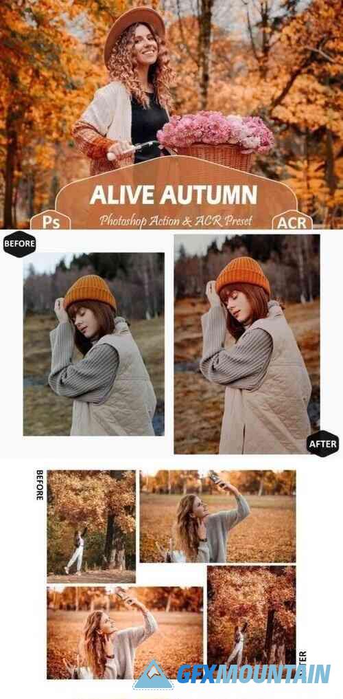 10 Alive Autumn Photoshop Actions