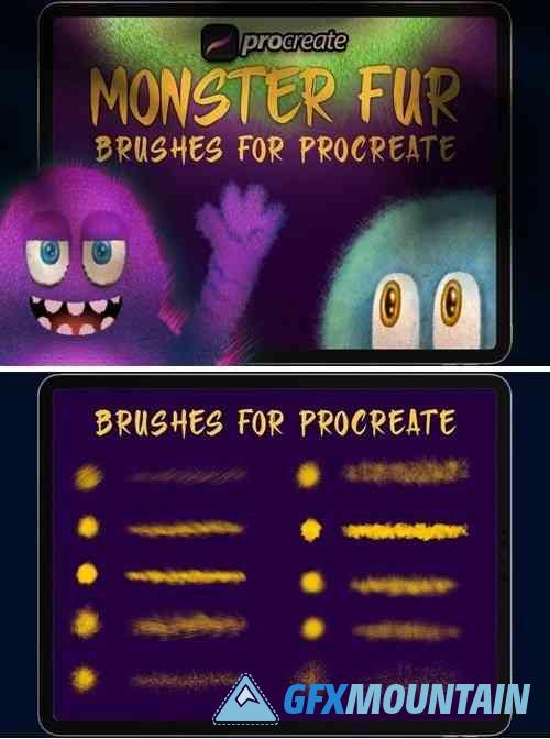 Dans Monster furry Brush Procreate