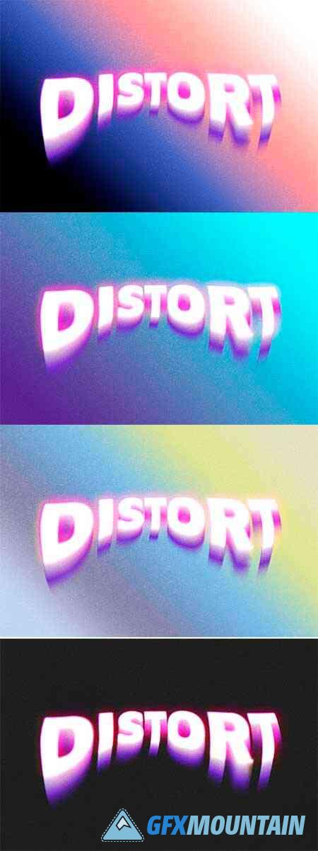 Dreamy Distorted Text Effect - 7824402