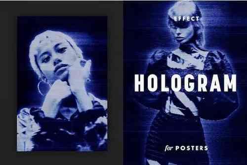 Hologram Effect for Posters