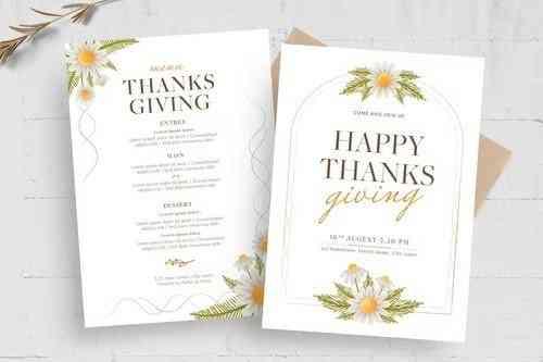 Thanksgiving Flyer Card Template