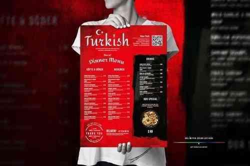 Turkish Food Menu Big Poster Design
