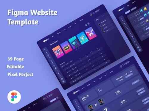 Figma Website Template - 39 Pages