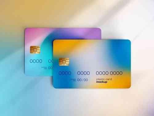 Plastic Card Mockup or Debit Card