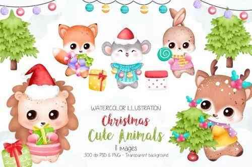 Baby Animals and Christmas ornaments