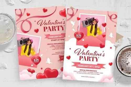 Valentine's day Flyer Template