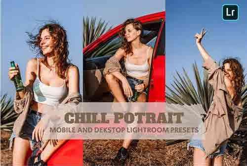 Chill Potrait Lightroom Presets Dekstop and Mobile