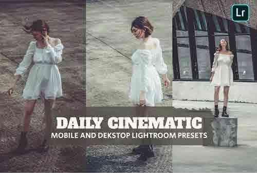 Daily Cinematic Lightroom Presets Dekstop Mobile