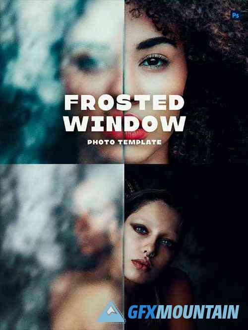 Frosted Window Photo Template