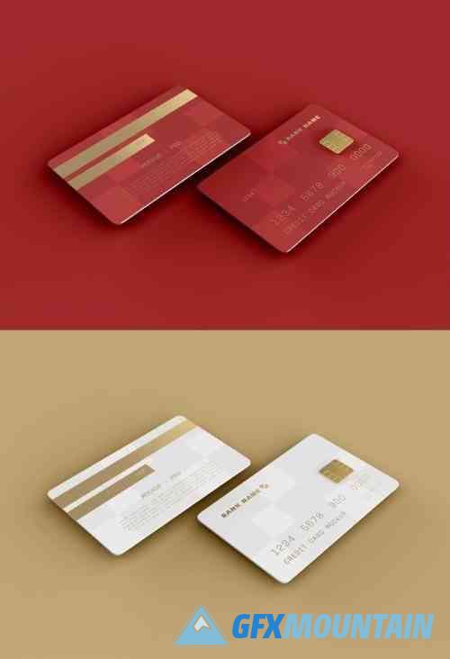 Front and Back View of Credit Card