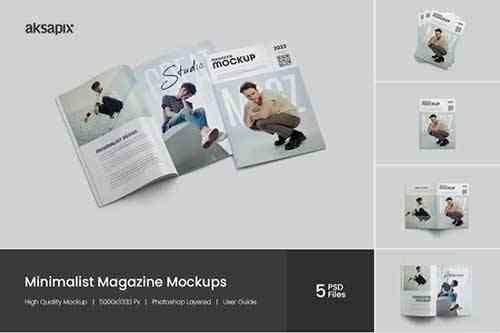 Minimalist Magazine Mockup