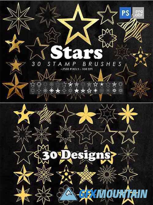 Stars Photoshop Stamp Brushes