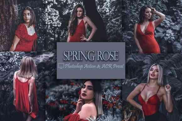 12 Photoshop Actions, Spring Rose Ps