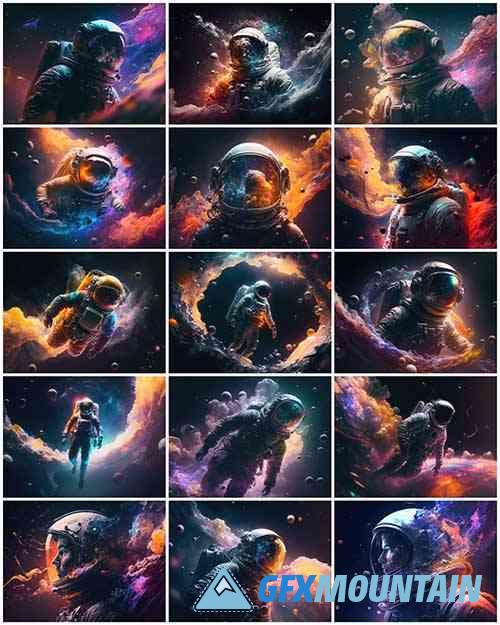 Astronaut Illustrations in 6K