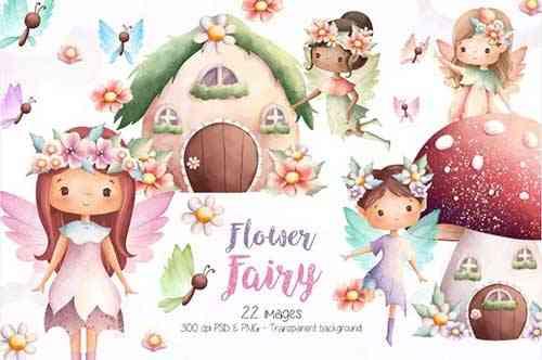 Flower Fairy Clipart