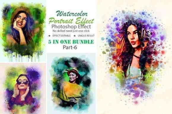 Artistic Watercolor Painting Effect