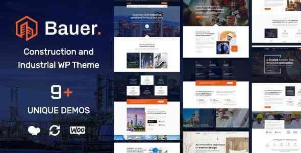 Bauer v1.21 - Construction and Industrial WordPress Theme