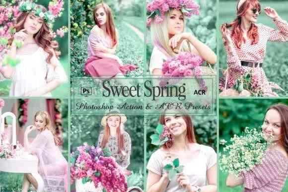 12 Sweet Spring Photoshop Actions And ACR Presets, Outdoor