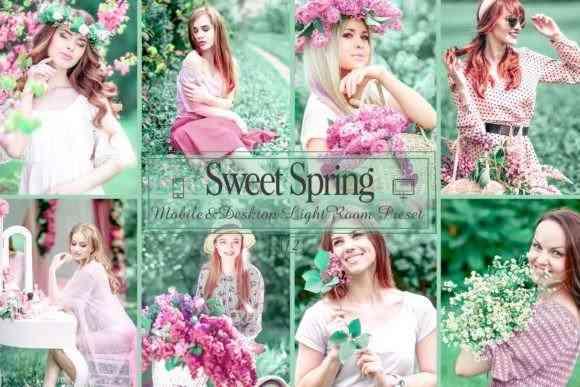 12 Sweet Spring Mobile & Desktop Lightroom Presets, Bright