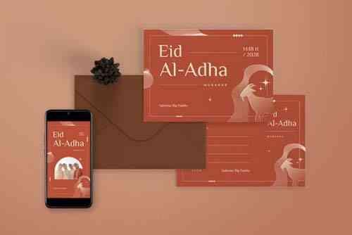 Eid Al-Adha Mubarak Greeting Card