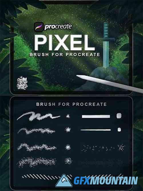 Dansdesign Pixel Brush Procreate