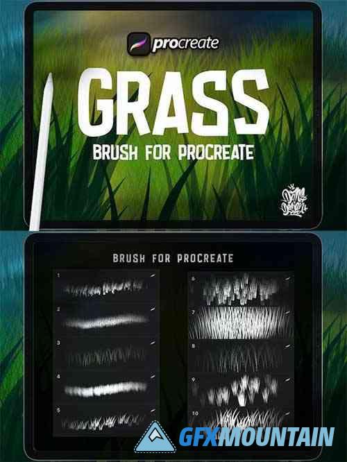 Dansdesign Grass Procreate Brush