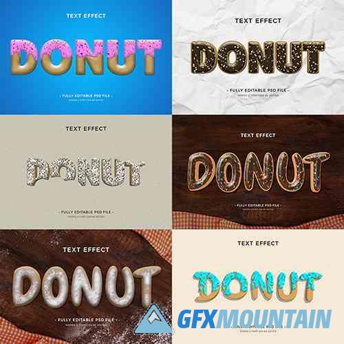 Donut text effect