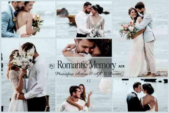 12 Romantic Memory Photoshop Actions And ACR Presets, White