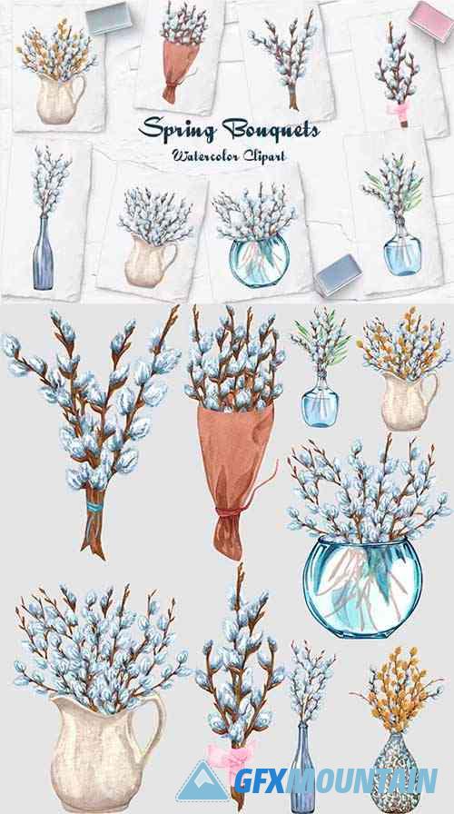 Spring Bouquets clipart