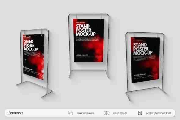 Stand Poster Mockup