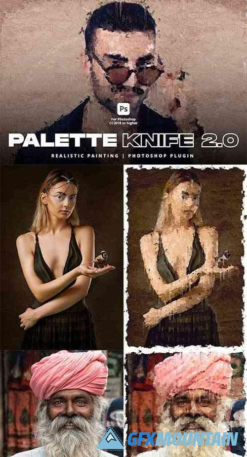 Palette Knife 2.0 | Realistic Painting Photoshop Plugin