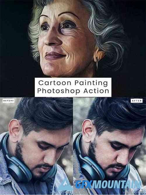 Cartoon Painting Photoshop Action