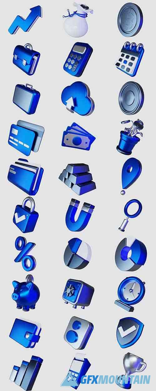 Fintaly Finance 3D Icons