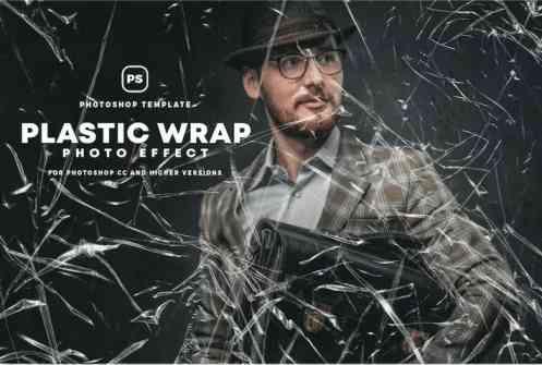 Plastic Wrap Photo Effect