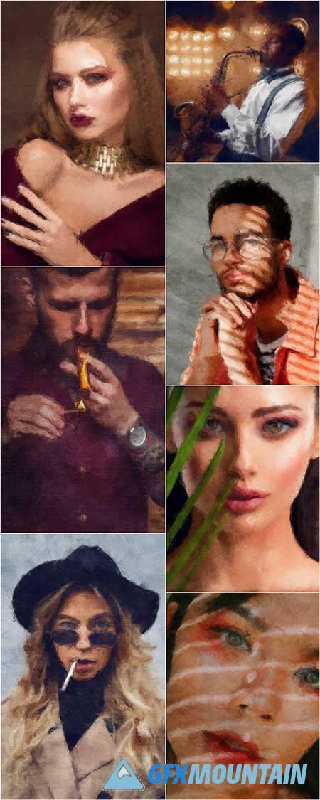 Realism - Realistic Painting Photoshop Action