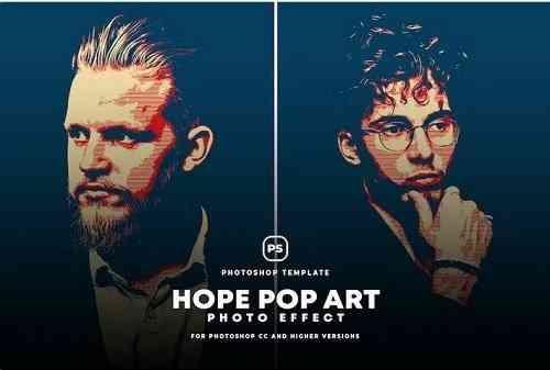 Hope Pop Art Photo Effect
