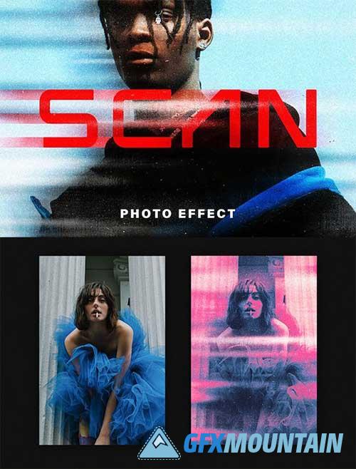 Retro Scan Photo Effect